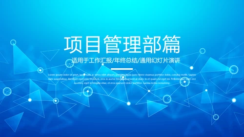 蓝色互联网项目商业计划书商务风通用PPT动态模板