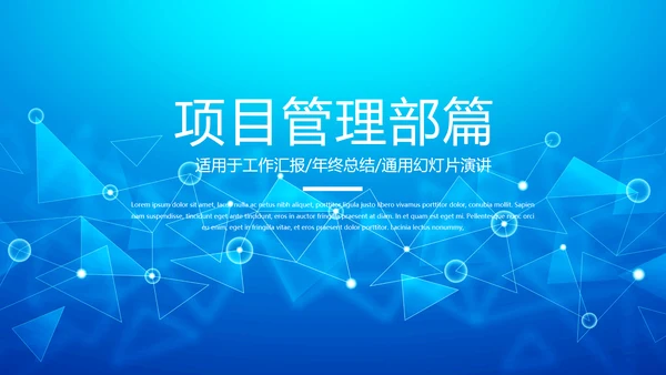 蓝色互联网项目商业计划书商务风通用PPT动态模板