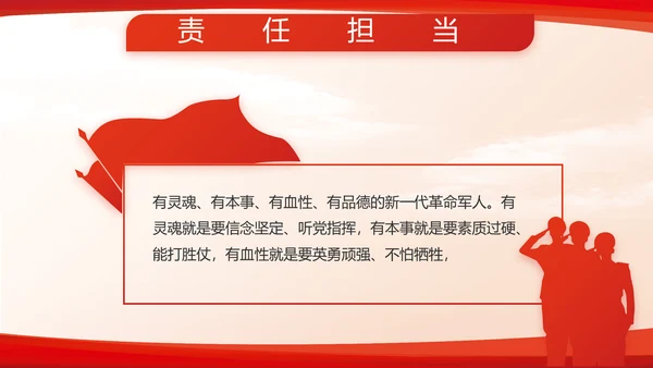 红色大气部队军事工作总结汇报动态PPT模板
