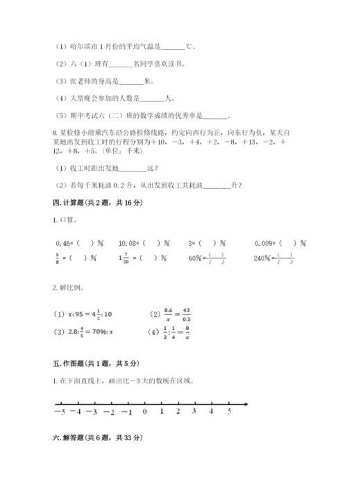 小升初六年级期末试卷带答案（能力提升）.docx