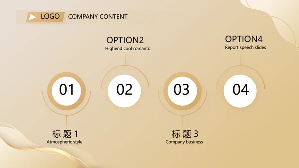 金色项目商业计划书PPT动态模板