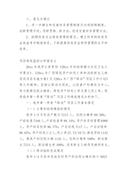 项目绩效监控分析报告.docx