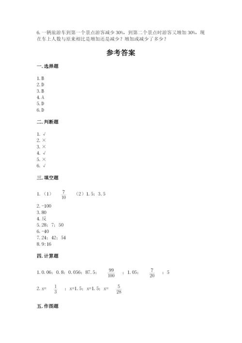 莱山区六年级下册数学期末测试卷附答案.docx