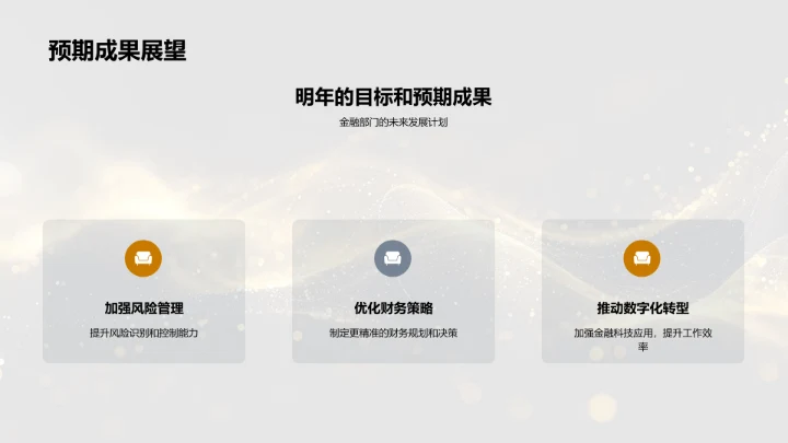 金融部门工作报告