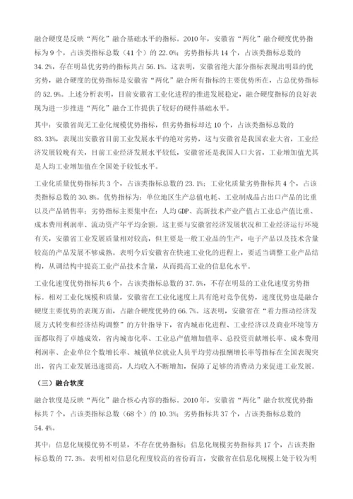安徽省两化融合进程.docx