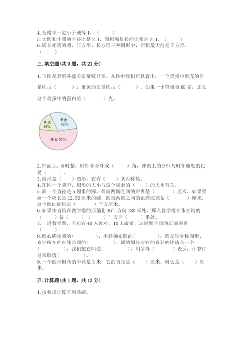 小学数学六年级上册期末考试试卷附答案（轻巧夺冠）.docx