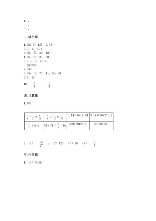 2022年人教版六年级上册数学期末测试卷精品（预热题）.docx