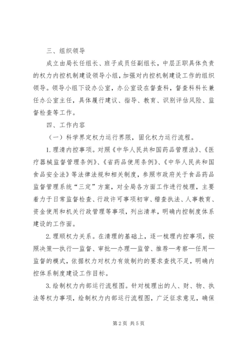 食药监局廉政机制建设方案.docx