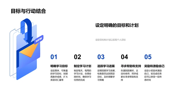 初中新学期导向PPT模板
