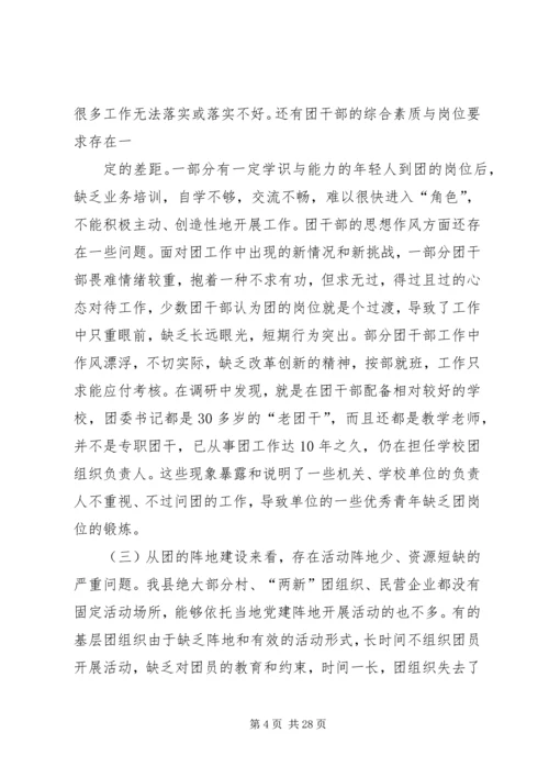 共青团工作存在问题.docx