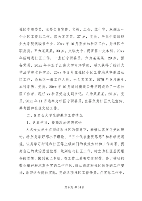 大学生社区调研报告.docx