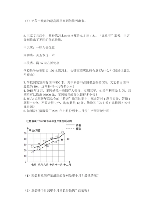 冀教版小升初数学模拟试卷（突破训练）.docx