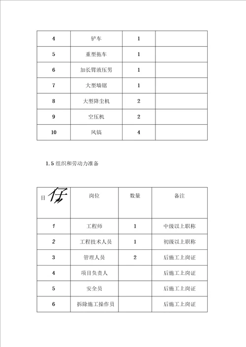 厂房拆除施工方案