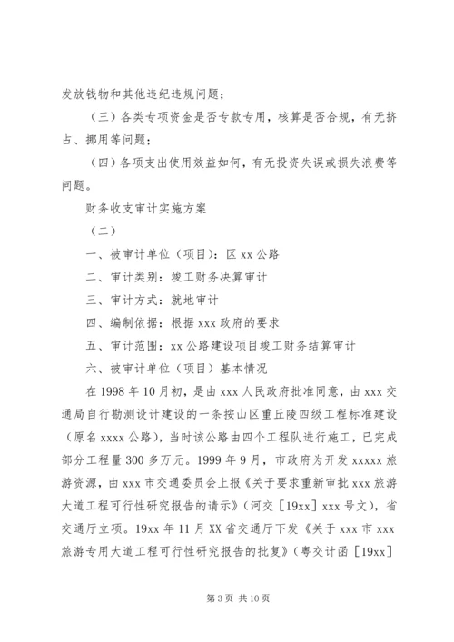 财务收支审计实施方案.docx