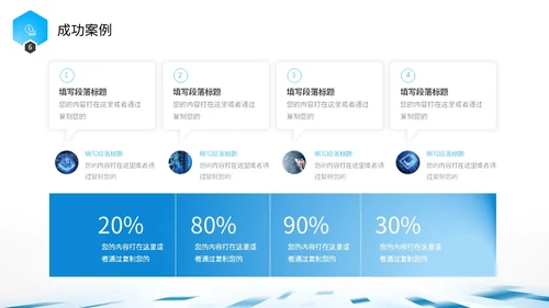 蓝色简约几何渐变色块飞速光效科技公司企业介绍PPT公司介绍