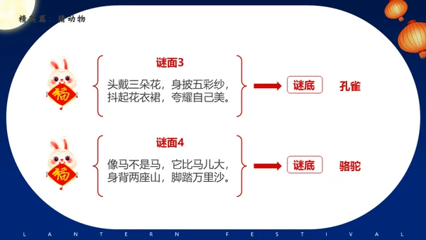 元宵节猜灯谜活动策划通用PPT模板
