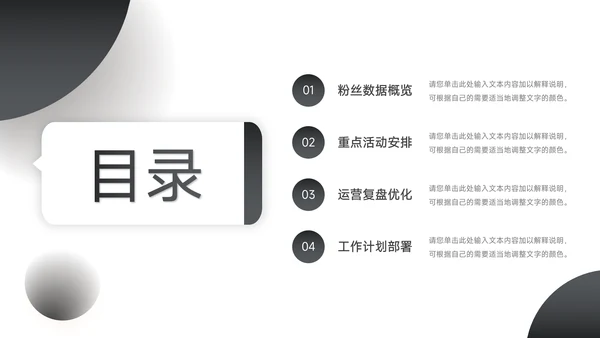 黑色高端商务新媒体运营报告PPT模板