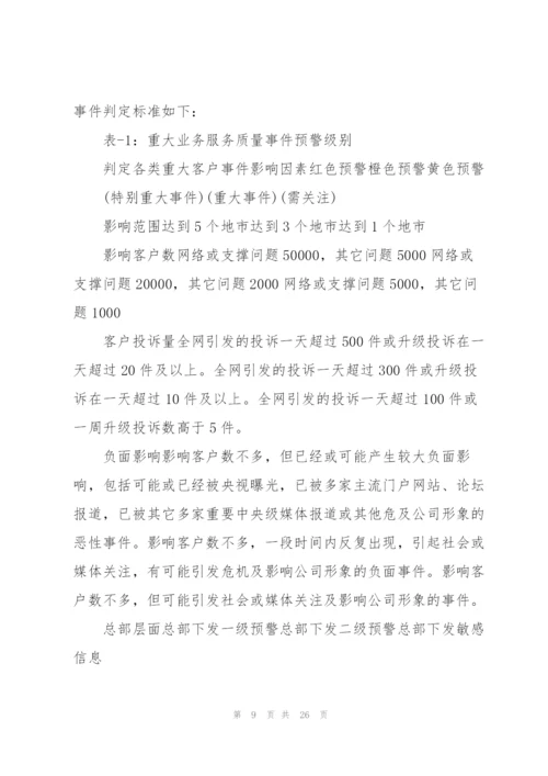 重大质量问题应急预案管理规定.docx