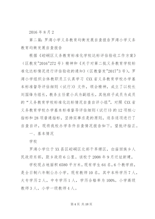 罗湾小学义务教育均衡发展整改措施报告.docx