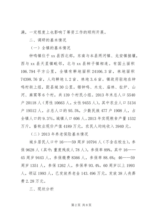 乡镇新农保实施情况调研报告.docx