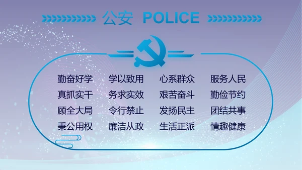 公安警察年终工作总结汇报PPT