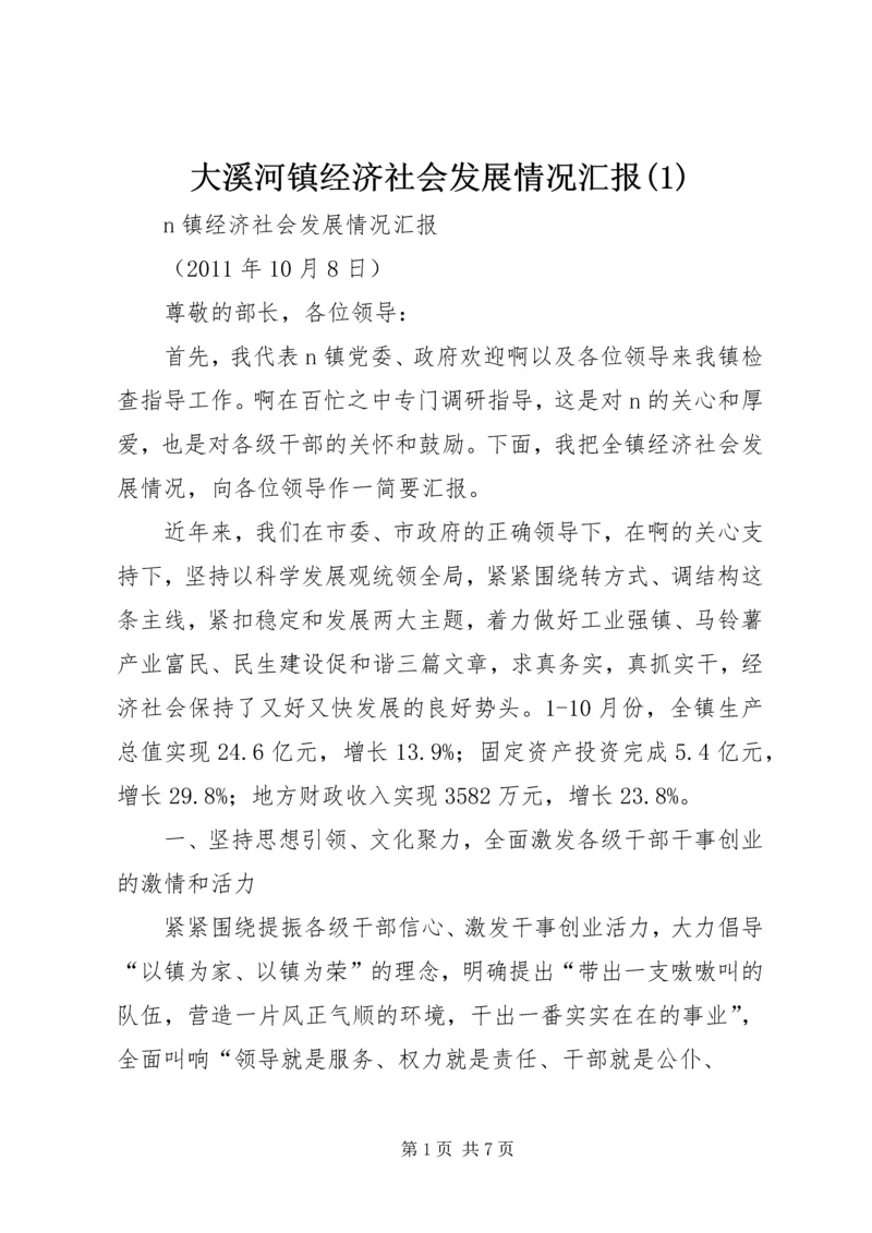 大溪河镇经济社会发展情况汇报(4).docx