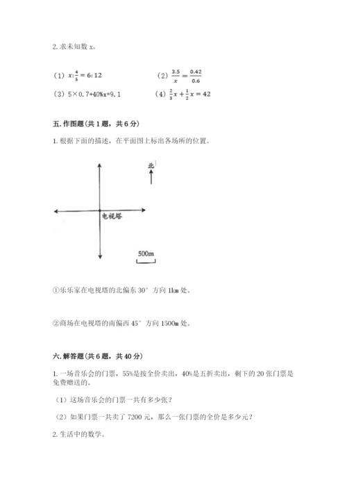 人教版六年级下册数学期末测试卷及答案（必刷）.docx