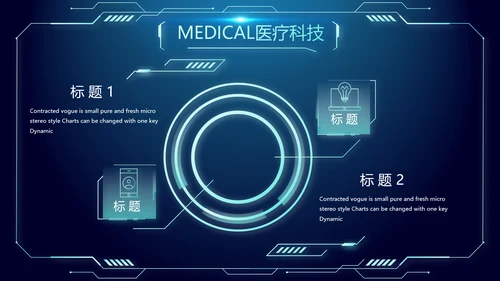 医院医疗科技信息化管理工作总结报告计划动态PPT模板