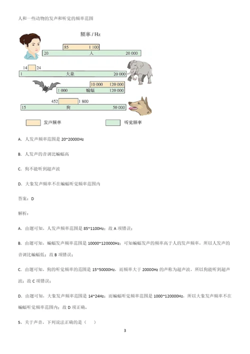 初中物理声现象基础知识点归纳总结.docx