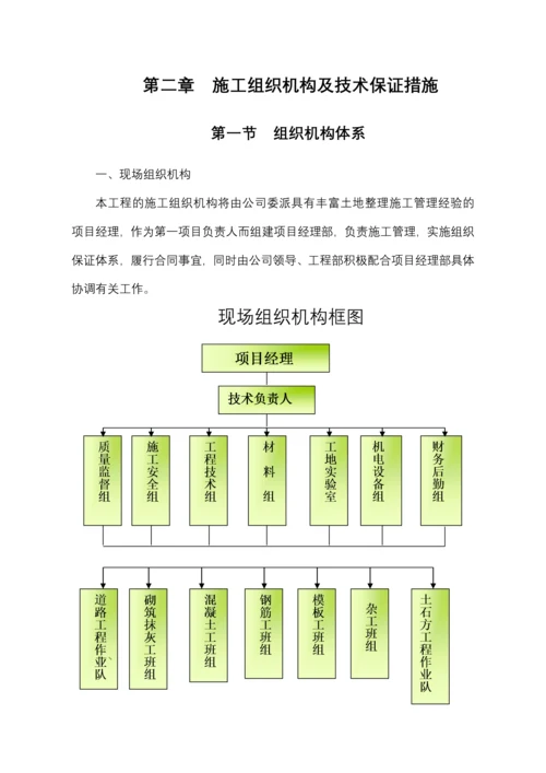 土地整治施工组织设计.docx