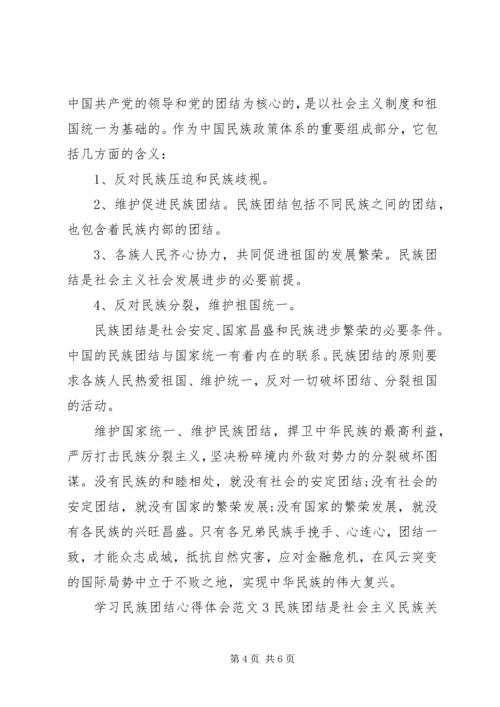 学习民族团结心得体会.docx