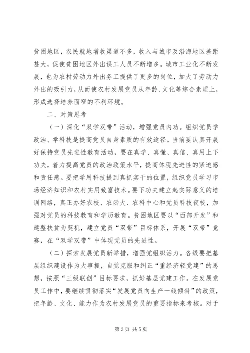 民族贫困地区农村党员体现先进性的思考 (7).docx