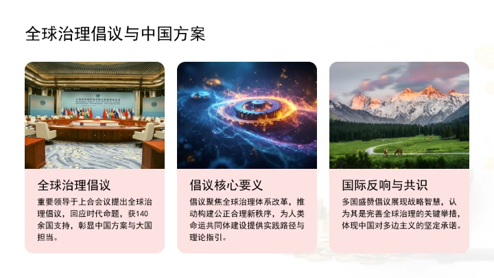 深刻领会全球治理倡议重大历史意义为构建人类命运共同体凝聚磅礴合力ppt课件