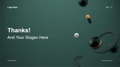 结束页-创意工作总结发布会PPT主题