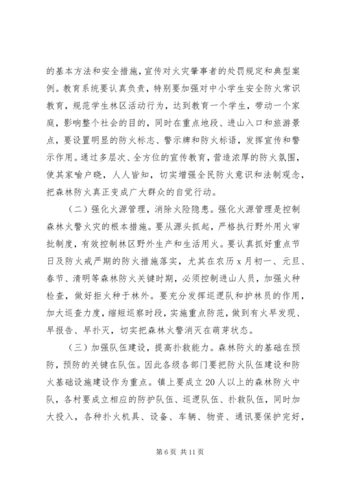 乡镇森林防火工作情况总结及小结.docx