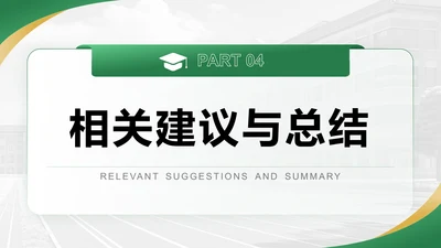 相关建议总结-答辩PPT模板
