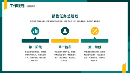 绿色简约实景几何切割部门工作汇报PPT模板