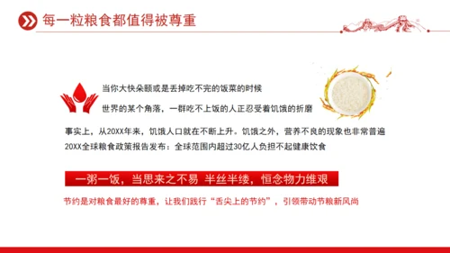 世界粮食日宣传介绍通用PPT课件模板
