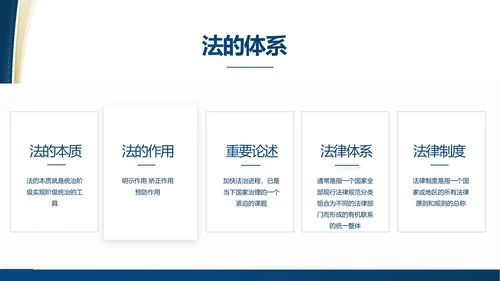 蓝色大气党建法律讲座工作总结PPT