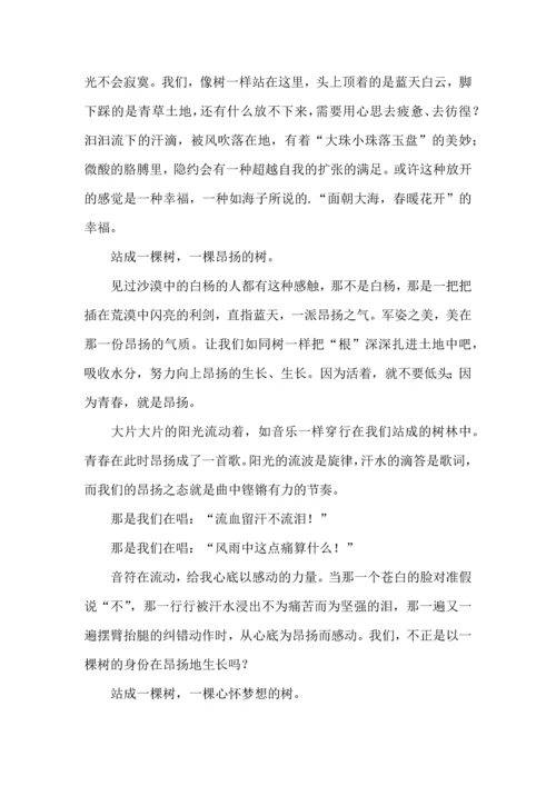 初中军训心得体会模板汇编8篇（一）.docx