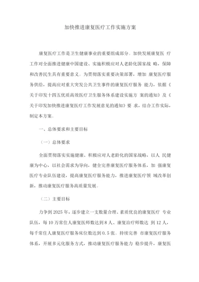 加快推进康复医疗工作实施方案.docx