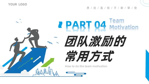 蓝色商务风团队激励措施培训PPT