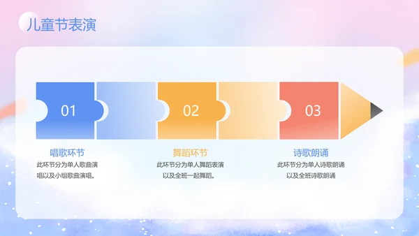 紫色卡通风六一儿童节主题班会活动PPT