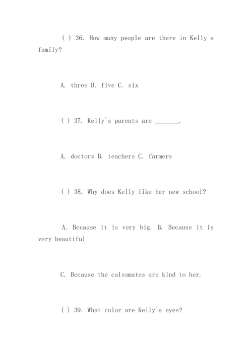 小学英语阅读理解练习文章.docx