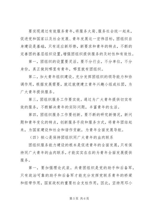 共青团服务建设工作调研.docx
