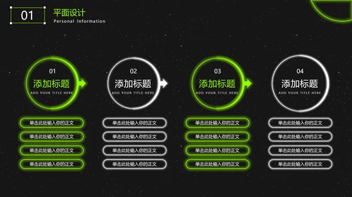 平面设计酸性风格设计经验分享通用PPT模板