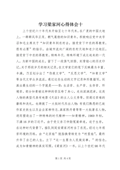 学习梁家河心得体会十.docx