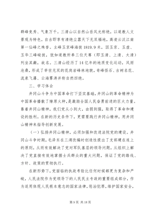 井冈山党性培训工作总结.docx