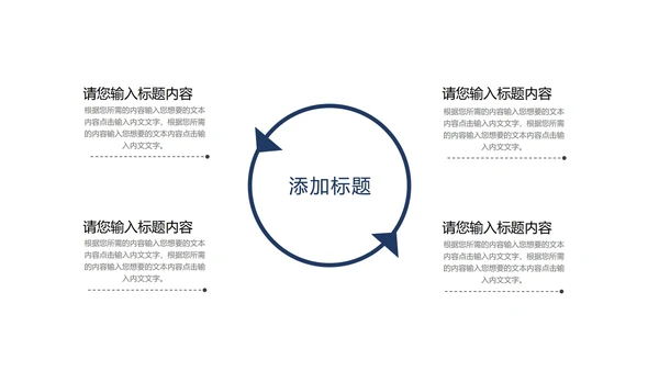 简约几何风年度总结汇报PPT模板