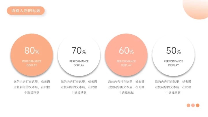 橙色文艺清新大气年终总结汇报PPT模板
